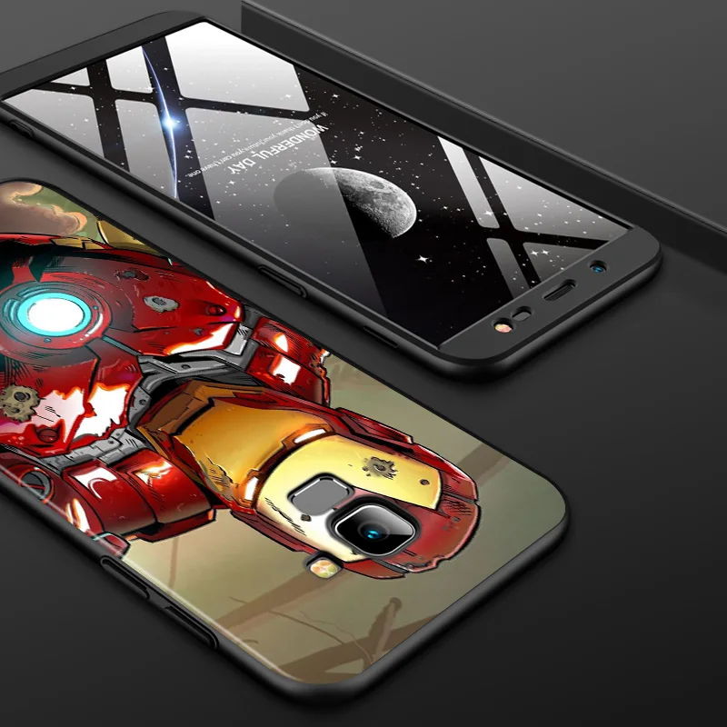 

Marvel Avengers Iron Man Super Hero For Samsung Galaxy J8 J7 Duo J6 J5 Prime J4 Plus J3 J2 Core 2018 2017 2016 Black Phone Case