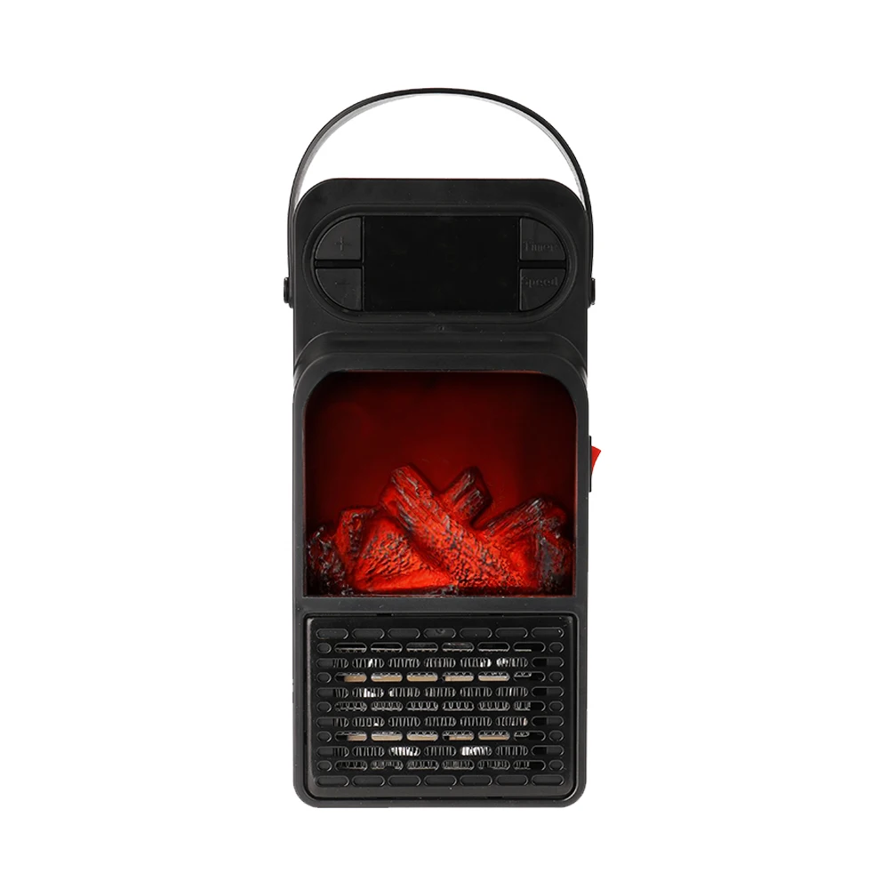 Новинка удобный пламенный мини обогреватель 900 Вт электрический вентилятор