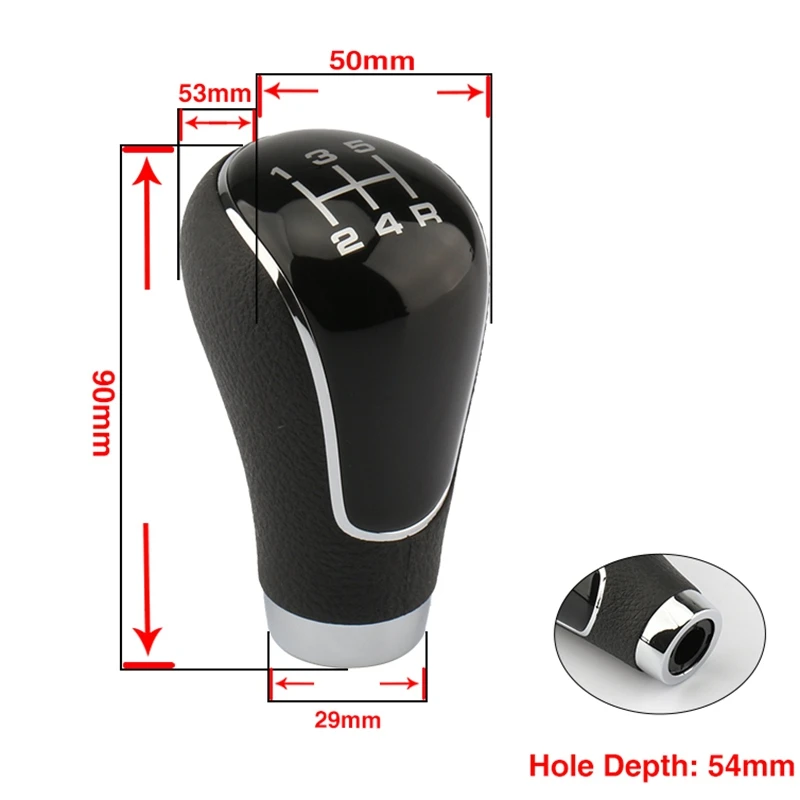 5 Speed Gearbox Handles Gear Shift Knob Lever Stick Head for M-a-z-d-a 2/3/6 for Mazda 323 Manual Car Gear Shifter