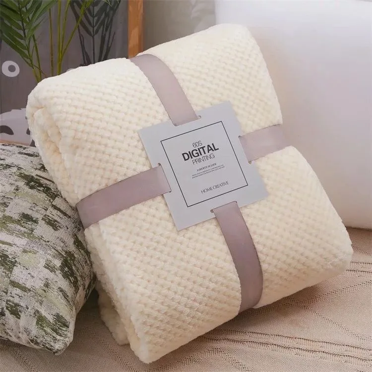 

Soft Warm Sofa Cover Bedspread Winter Coral Throw Fleece Solid Pink Blue Color Mink Plaid Blankets Flannel Blankets for Beds