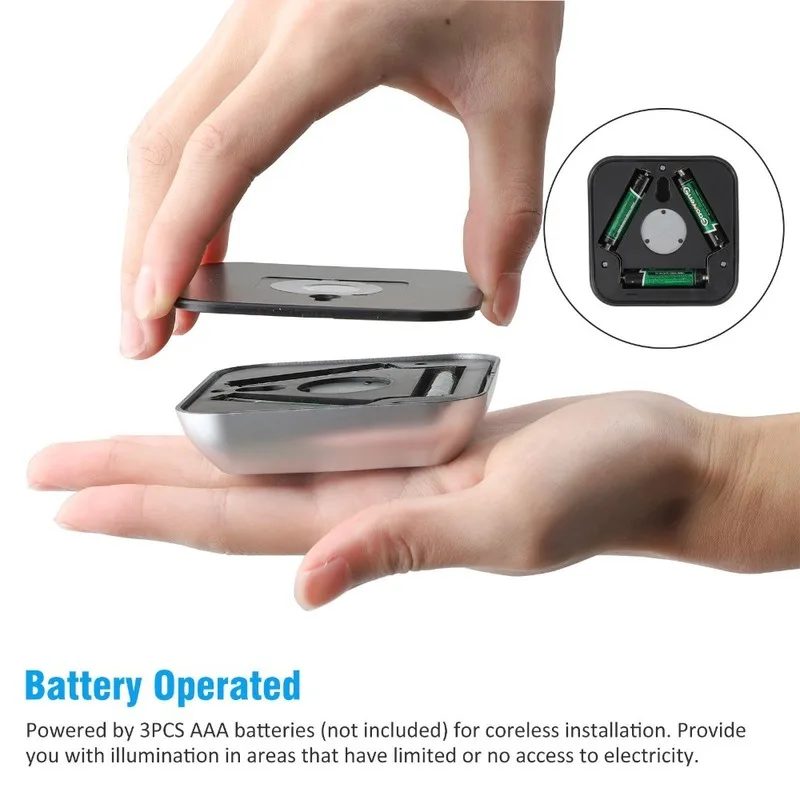 

Motion Sensor Night Light Potable 6 LED Closet Lights Battery Powered Wireless Cabinet IR Infrared Motion Detector Wall Lamp