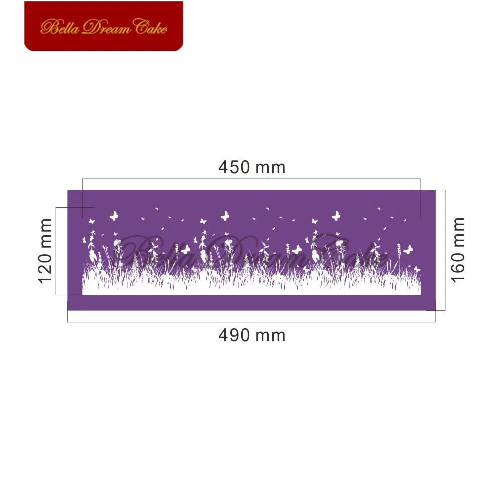 Цветочная сетчатый трафарет из ткани для торта кружевной мастики форма