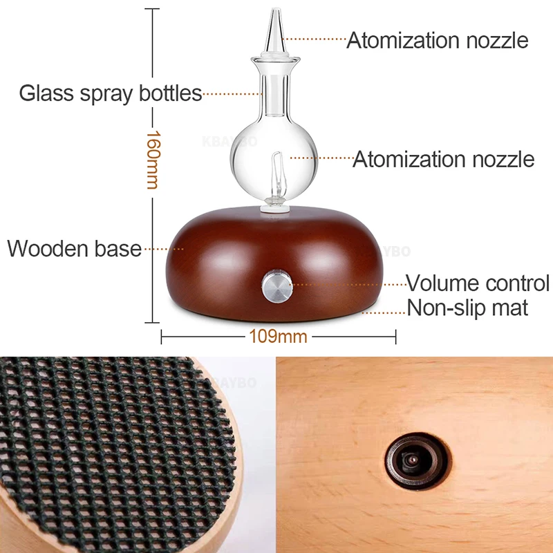 Древесина и стекло Арома эфирные масла диффузор очиститель воздуха ароматерапия