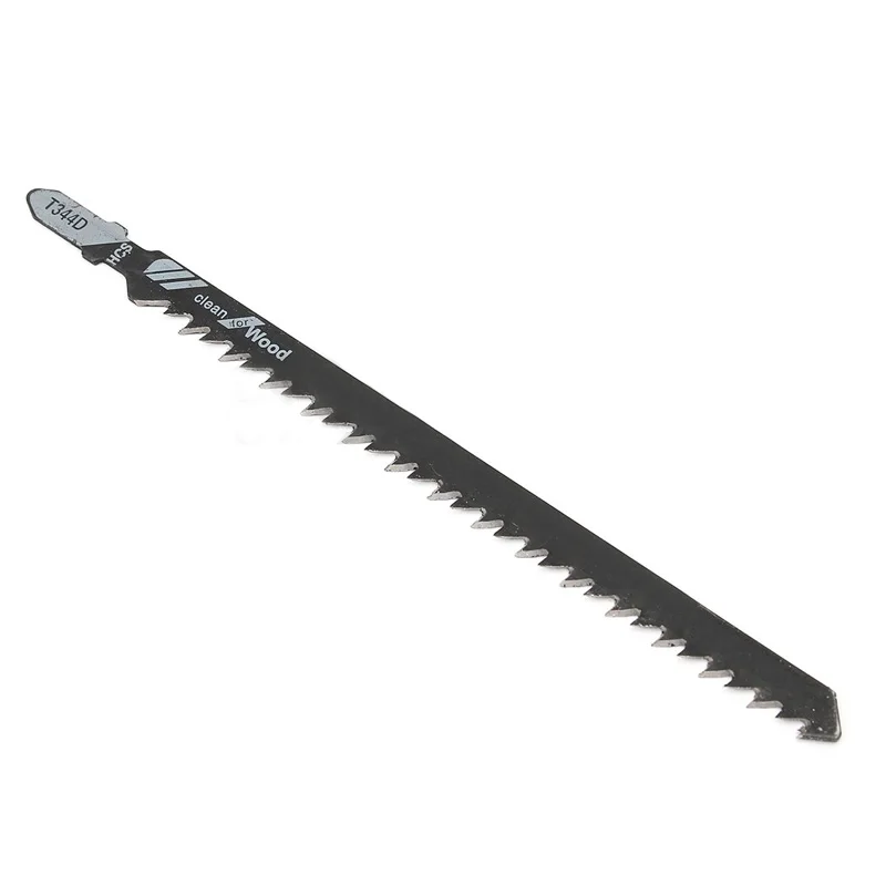 

5pcs T344D HCS T-Shank Jigsaw Blades For Wood Blade Fast Cutting 125mm Length