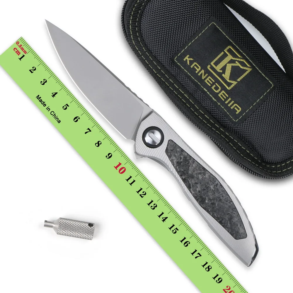 Kanedeiia NeOn CD NL Flipper складной нож с лезвием M390 для домашней кухни, на открытом воздухе, тактический карманный инструмент для ежедневной носки для охоты и кемпинга.