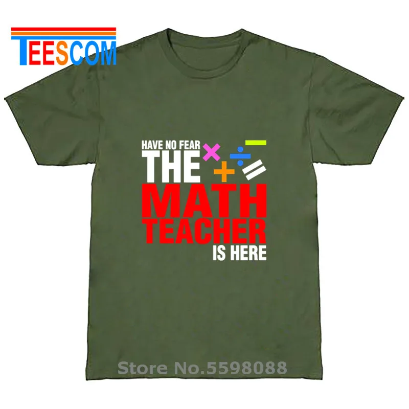 Футболка из модной серии Не бойся математики лето футболка с круглым воротником