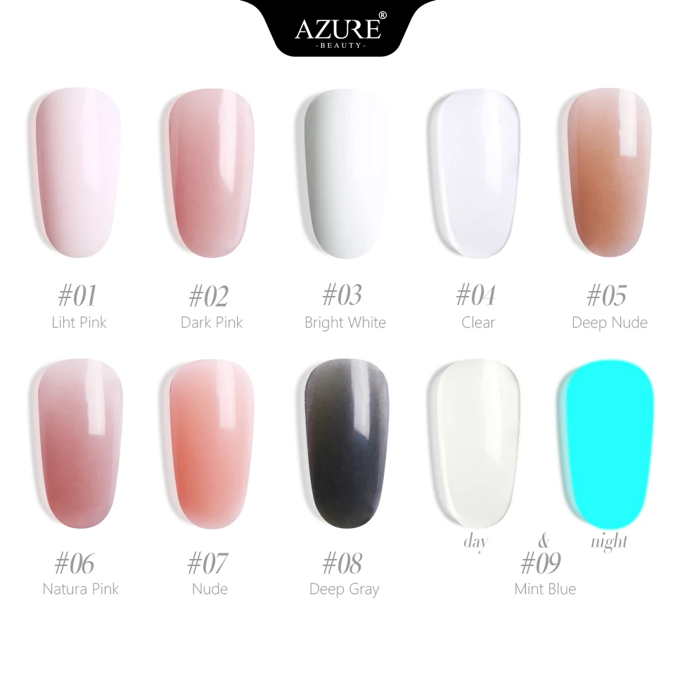 Azure beauty 30 г УФ-гель для дизайна ногтей с кристаллами, СВЕТОДИОДНЫЙ УФ-гель для ногтей