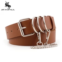 jeanpaul women belt pin buckle belt new punk wind jeans fashion individual decorative belt chain women belt imitation leather