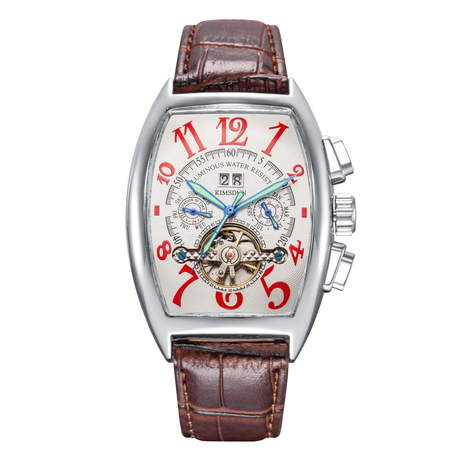 Швейцарские часы мужские люксовый бренд casablanca tourbillon автоматические механические часы светящиеся деловые мужские часы Montres Homme