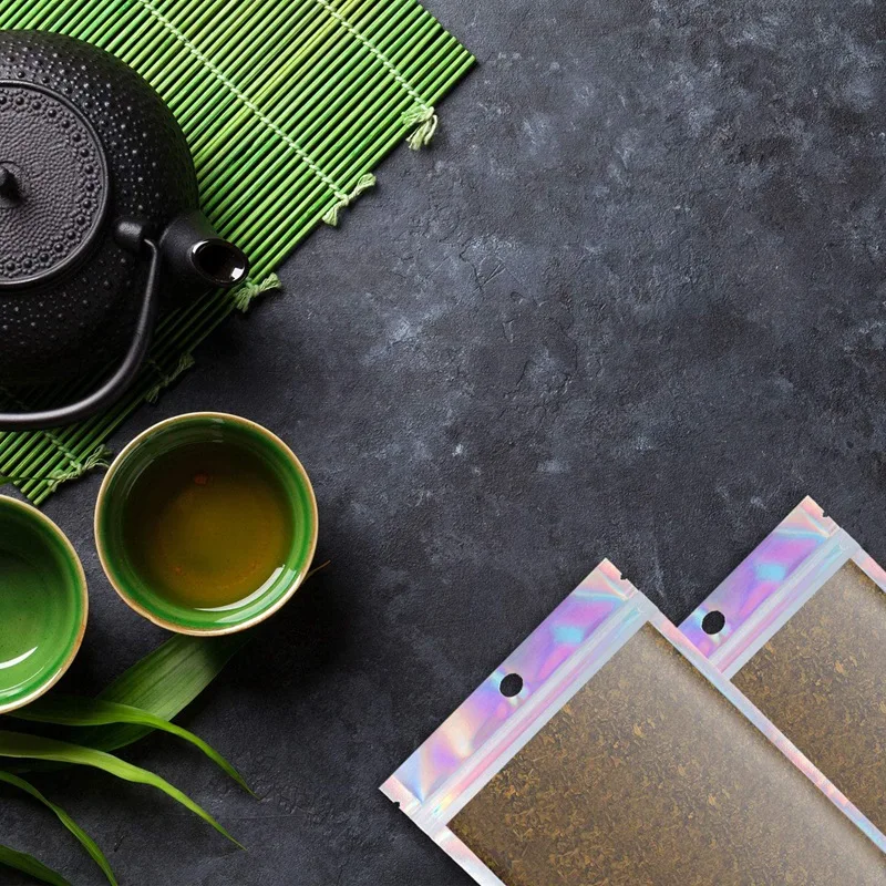 

150 Pcs Resealable Smell Proof Bags Foil Mylar Zipper Closure Bags Bags Food Storage Bags Pouch 3.0x4.7 Inch