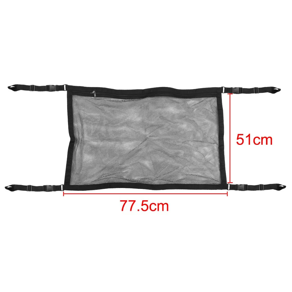 

YOSOLO Net Bag Interior Accessories Car Storage Net Sundries Storage Bag Adjustable Universal Car Ceiling Storage Net Pocket