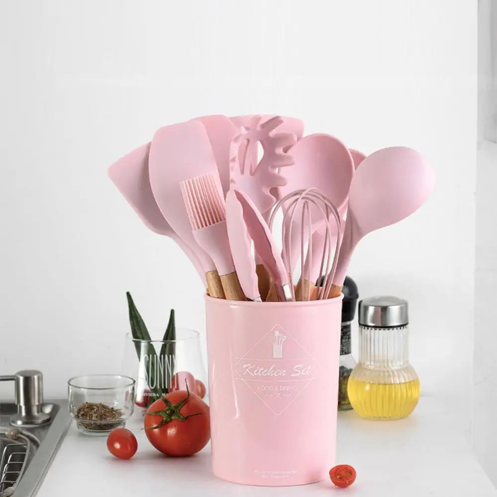 Набор кухонной утвари из 12 предметов силиконовый антипригарный инструмент для