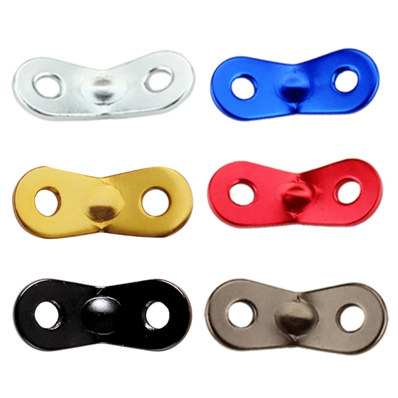

10 Pcs Aluminum Alloy Tent Rope Tensioners Camping Non-Slip Cord Lock Buckles Dual Holes Wind Rope Peanut Stopper R66E