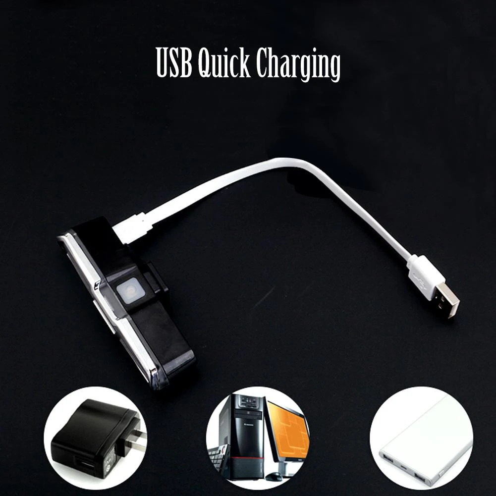 Велосипедный светодиодный фонарь безопасности с зарядкой от USB для горного