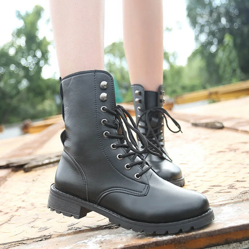 Женские ботинки из натуральной кожи зимние повседневные весенние ботильоны