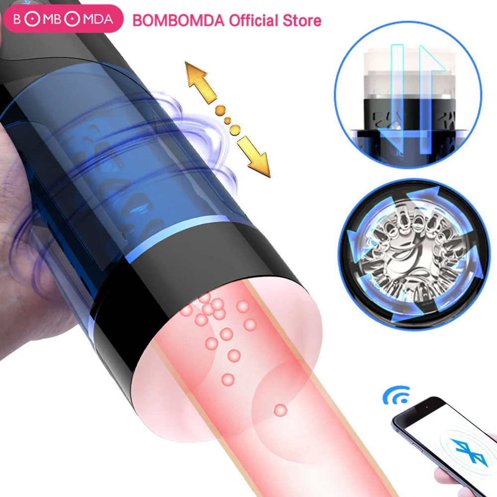 Автоматический Bluetooth-поршень для мужского мастурбатора выдвижная секс-машина