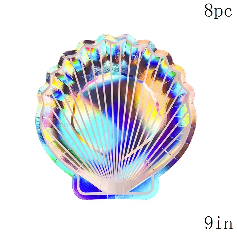 

Mermaid Party Decor Colorful Shell Plate Decor Under The Sea Party Little Mermaid Birthday Party Decor Girls Favor Mermaid Decor