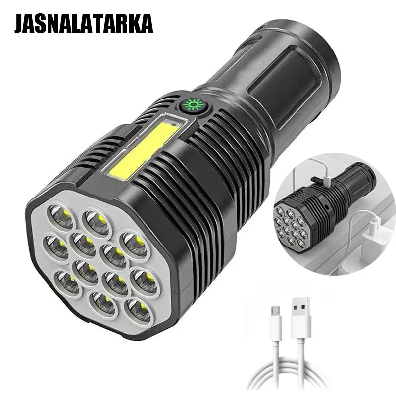

Светодиодный фонарик, уличный ночной портативный светильник, мощсветильник супер яркий светильник для кемпинга, с зарядкой от USB, для пешег...