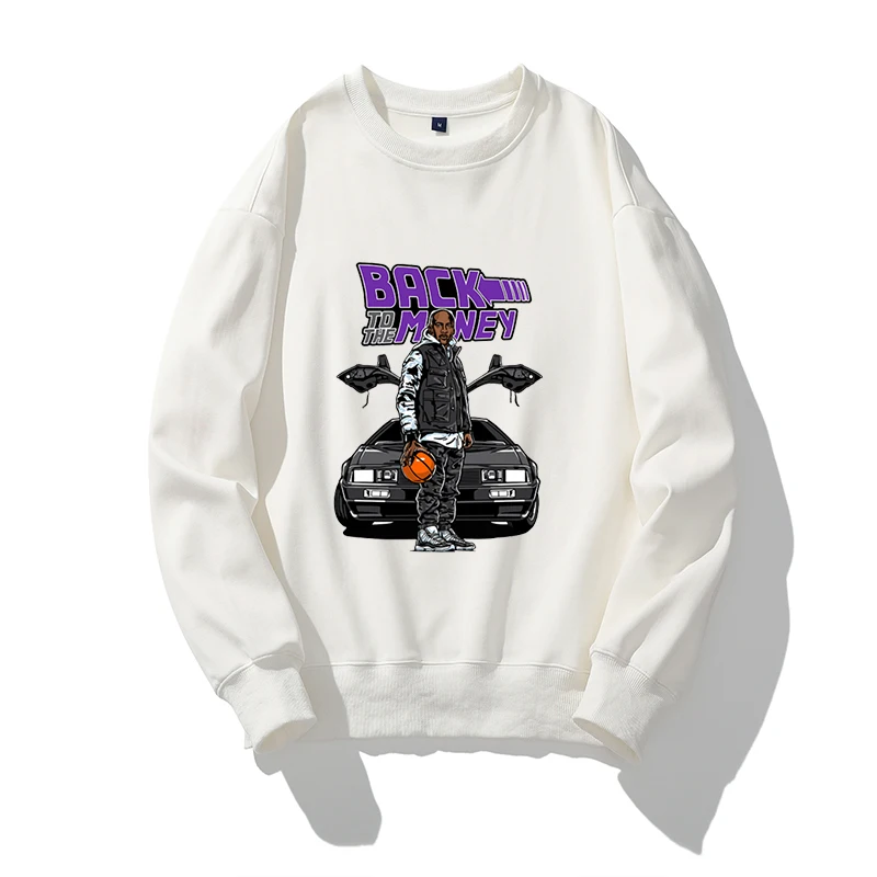 

Мужская хлопковая толстовка с рисунком деда мороза