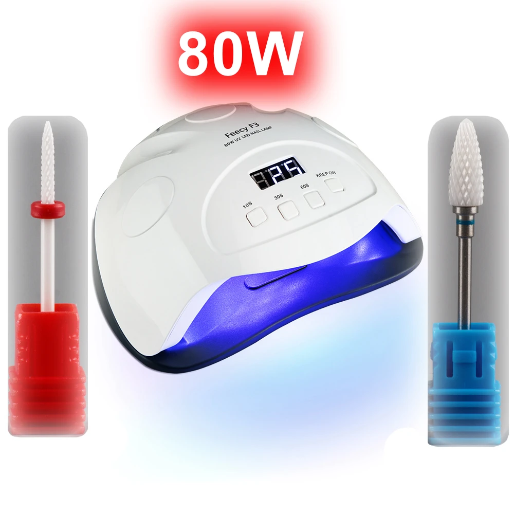 Светодиодный УФ светильник для маникюра Сушилка ногтей 80 Вт 42 светодиодный s