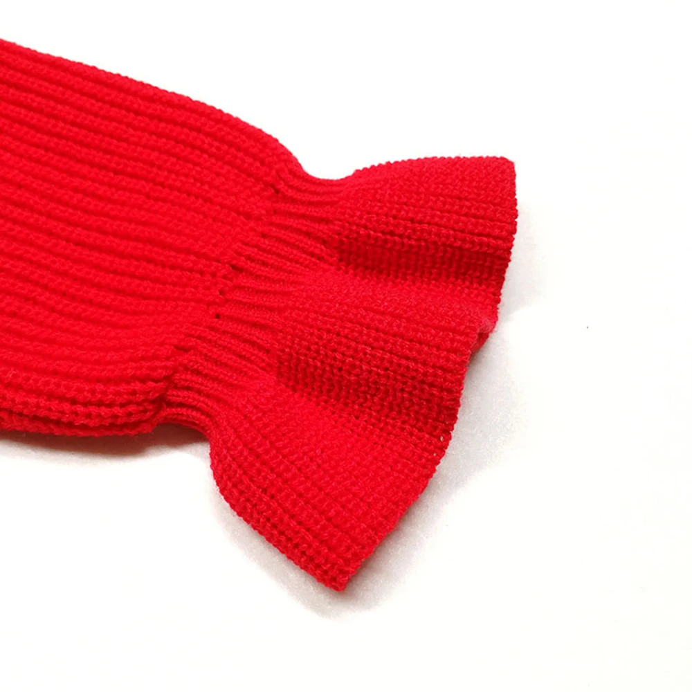 Оборки женские свитера с высоким воротником осень зима 2020 Вязанная одежда