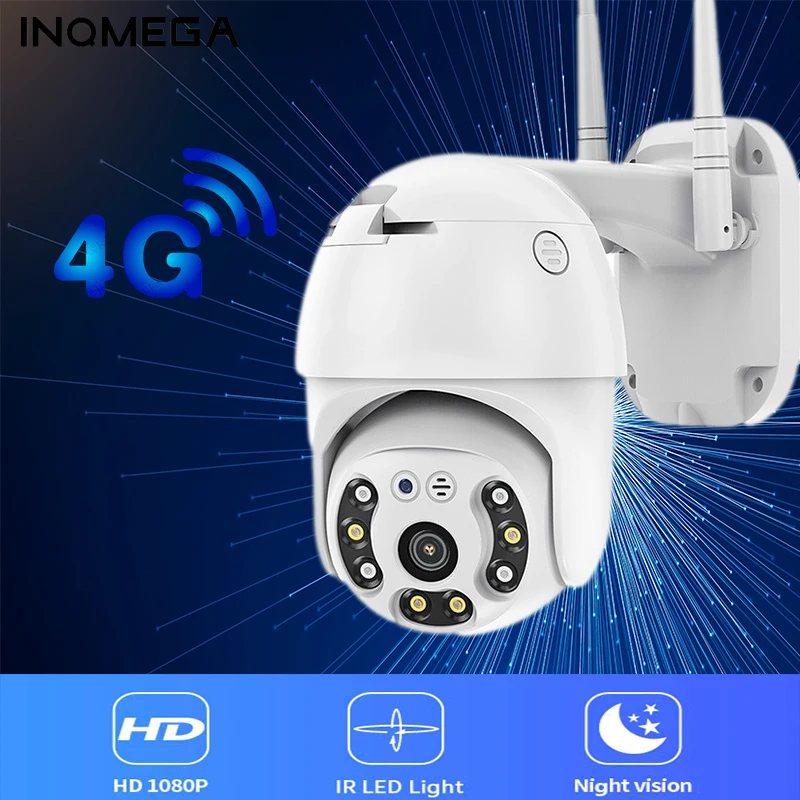 Камера Наружного видеонаблюдения INQMEGA 4G 1080P PTZ беспроводная камера инфракрасное