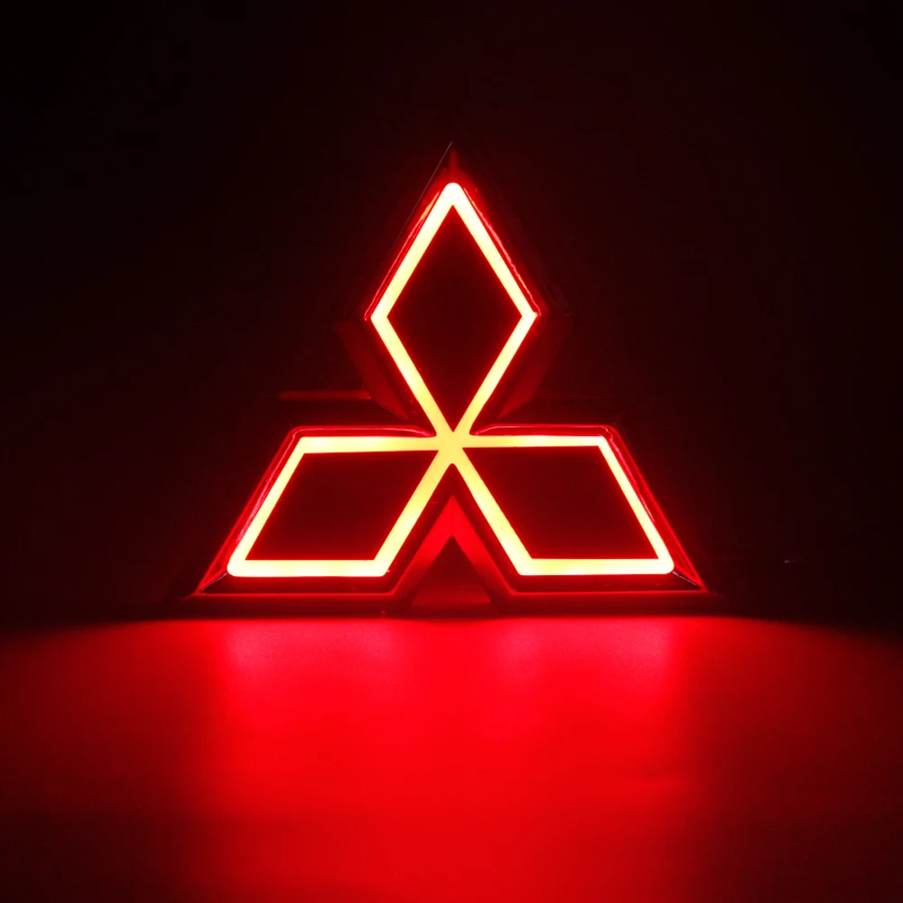 Красный Светильник Автомобиля 5D задний логотип значок эмблема светильник для