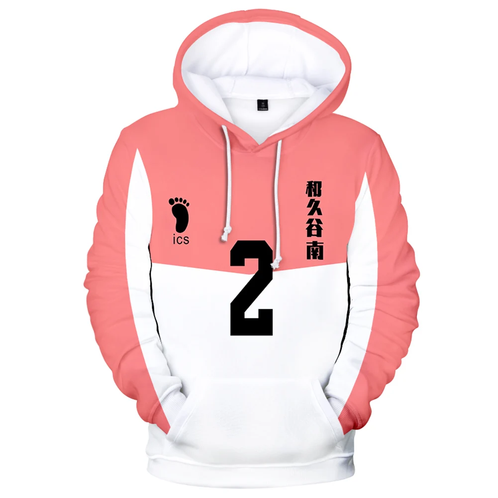 

Haikyuu Cosplay Hoodie Wakutaniminami High School Men Women Hooded Sweatshirt Pullover