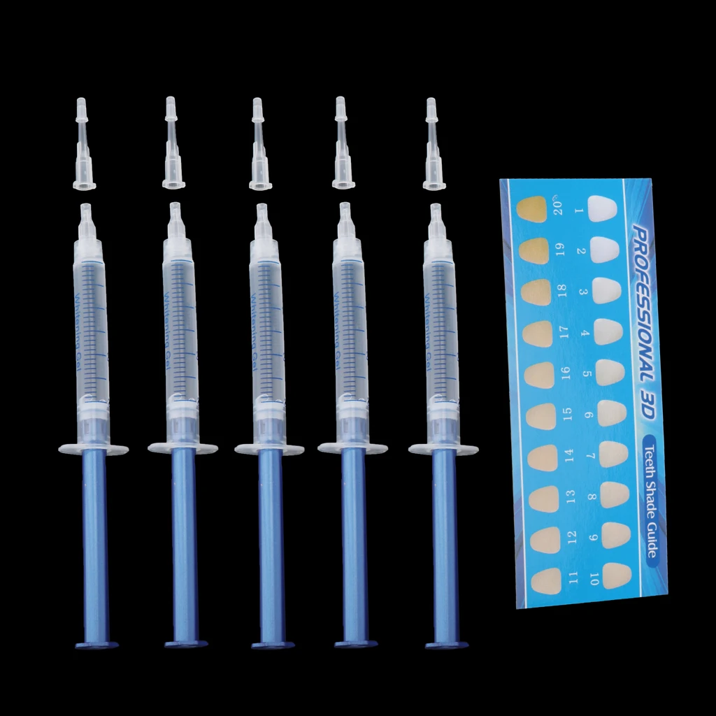 

5 Pcs Tooth Whitening Gel Teeth Whitener Cleaning Bleaching White Gel