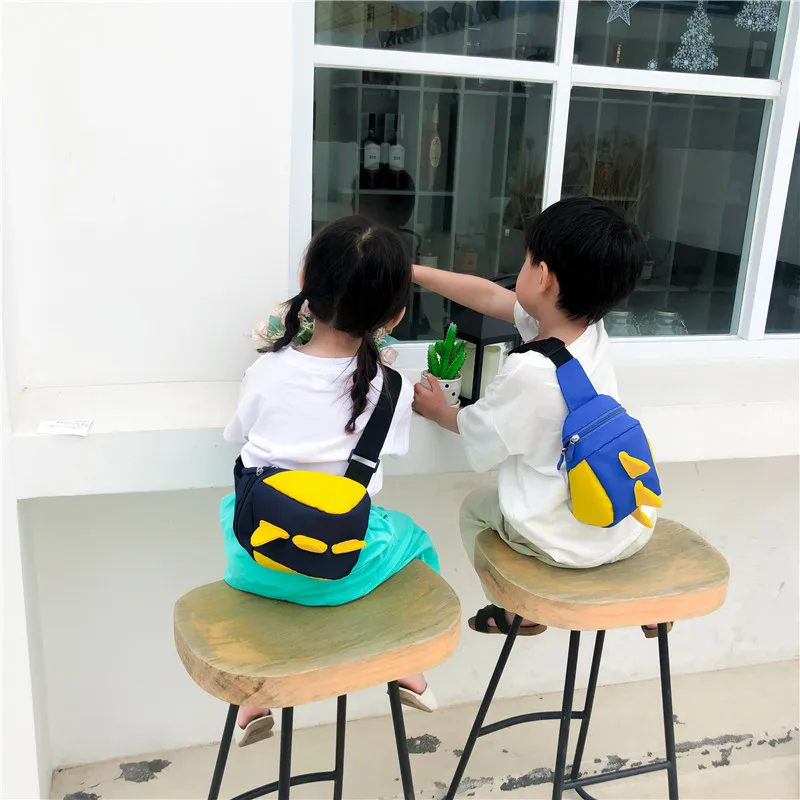 

Kids Chest Bag Girls Boys 3D Cute Dinosaur Children Shoulder Bag Adjustable Strap Zipper Travel Crossbody Bag Pouch Pack