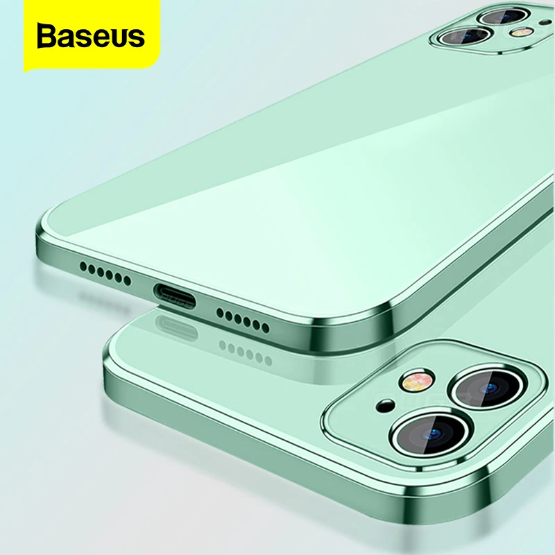 Прозрачный чехол Baseus для телефона iPhone 11 Pro Max 12 Mini Ультратонкий Мягкий защитный из