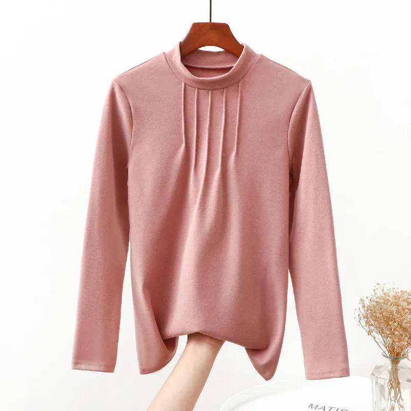 

Autumn Winter Knitted Solid Color Silm Sweater Women Round-Neck Casual Lantern Sleeve Loose Sweater Pullovers Women Jumpers Y10