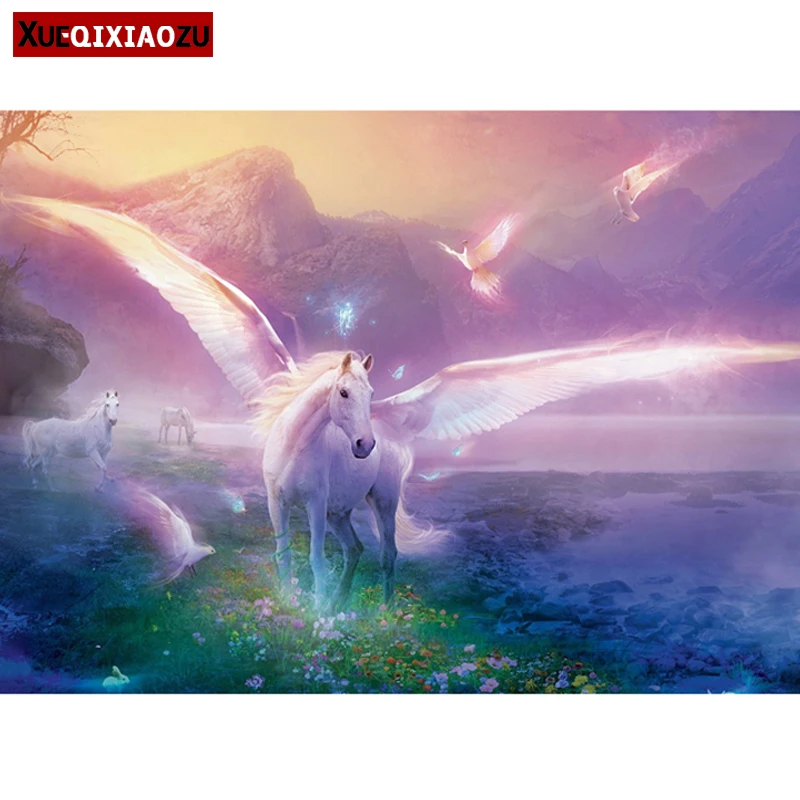 5D камни в форме ромба/Набор для рисования с круглыми камнями и полотном живопись