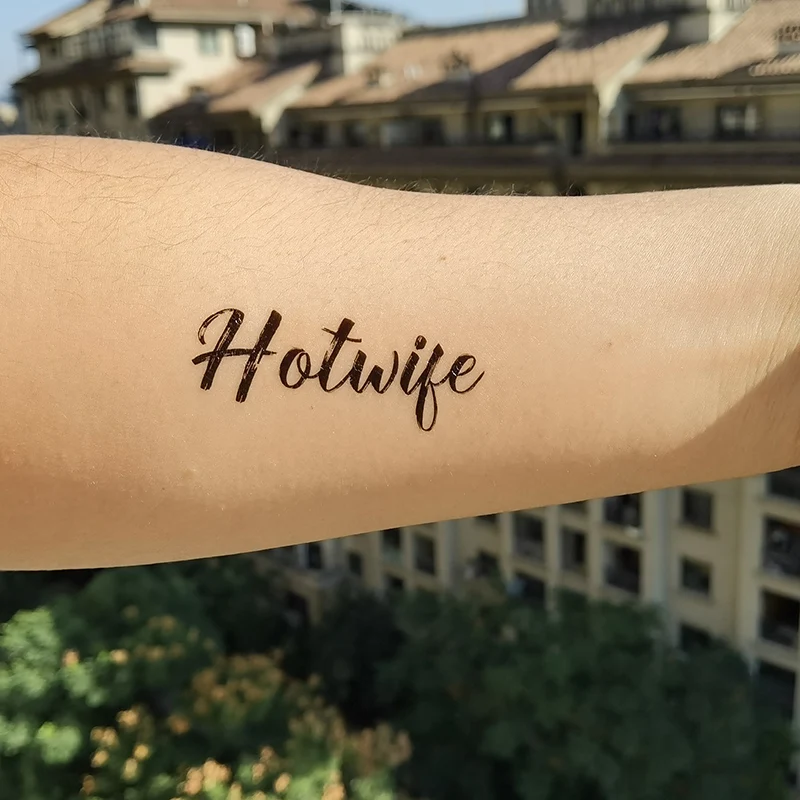 Hotwife - Cuckold Temporary Tattoo Fetish for Hotwife cuckold