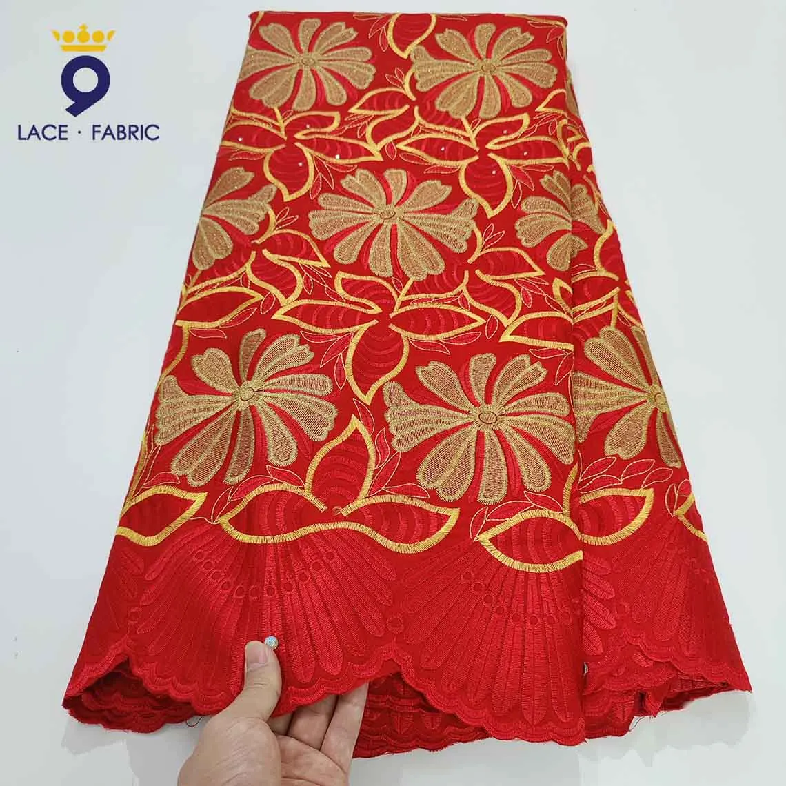 

2022 Latest African Dry Lace Fabric With Guipure Senegal Garment Materials Swiss Voile Lace In Switzerland For Nigerian Women