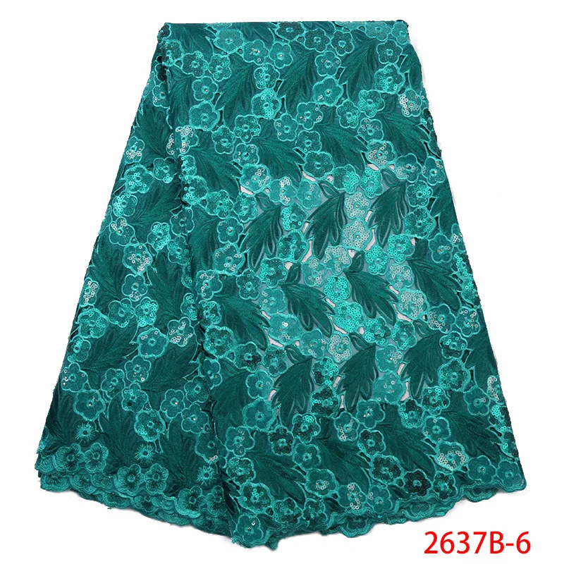 Кружевная ткань из органзы ручной работы африканская кружевная с пайетками