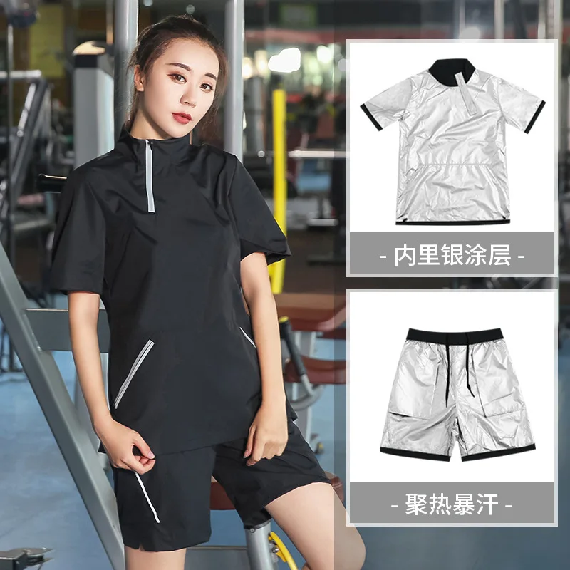 2 шт./компл. женский короткий рукав Йога набор спортивный костюм Профессиональный