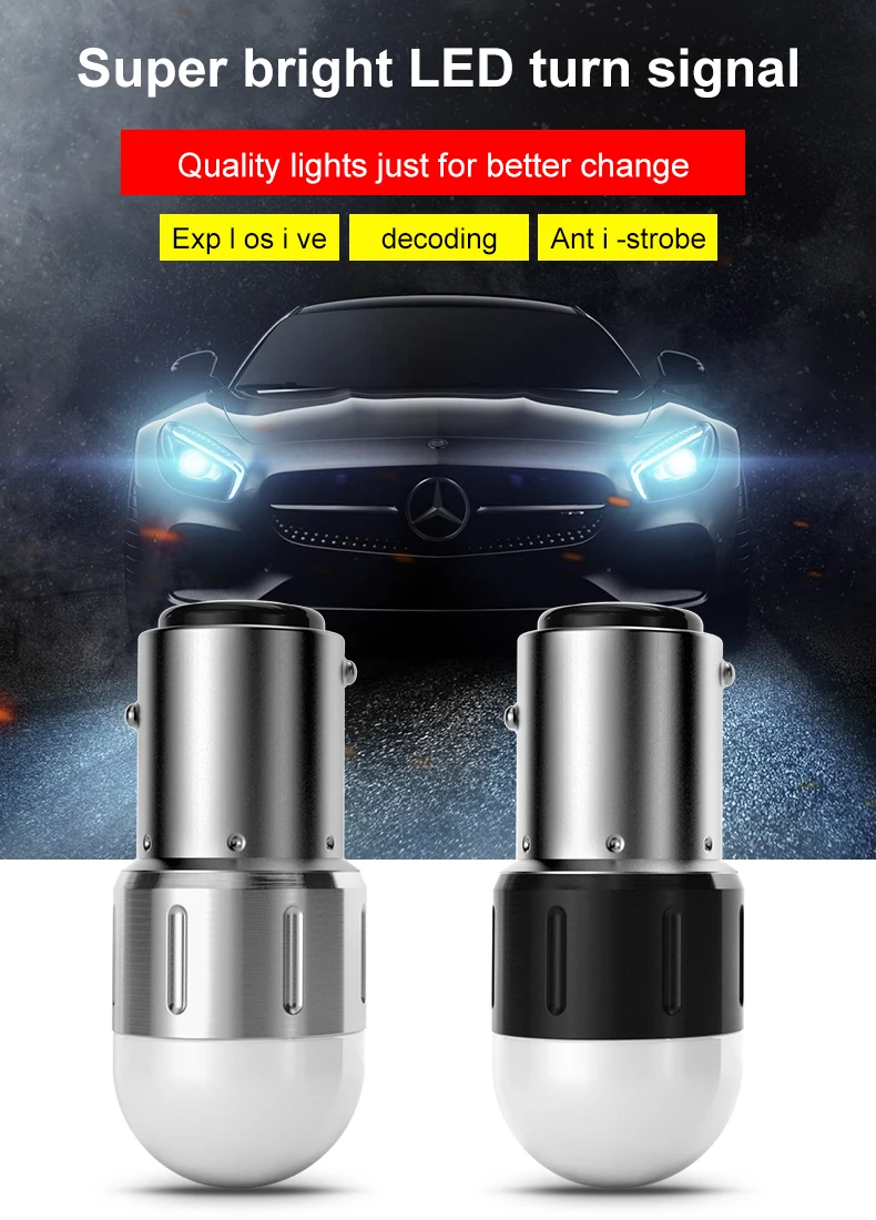 2PCS 1156 BA15S PY21W LED for Brake light W21W LED 3030 9SMD 1157 BAY15D LED for taillight Highlighting reversing light for Auto