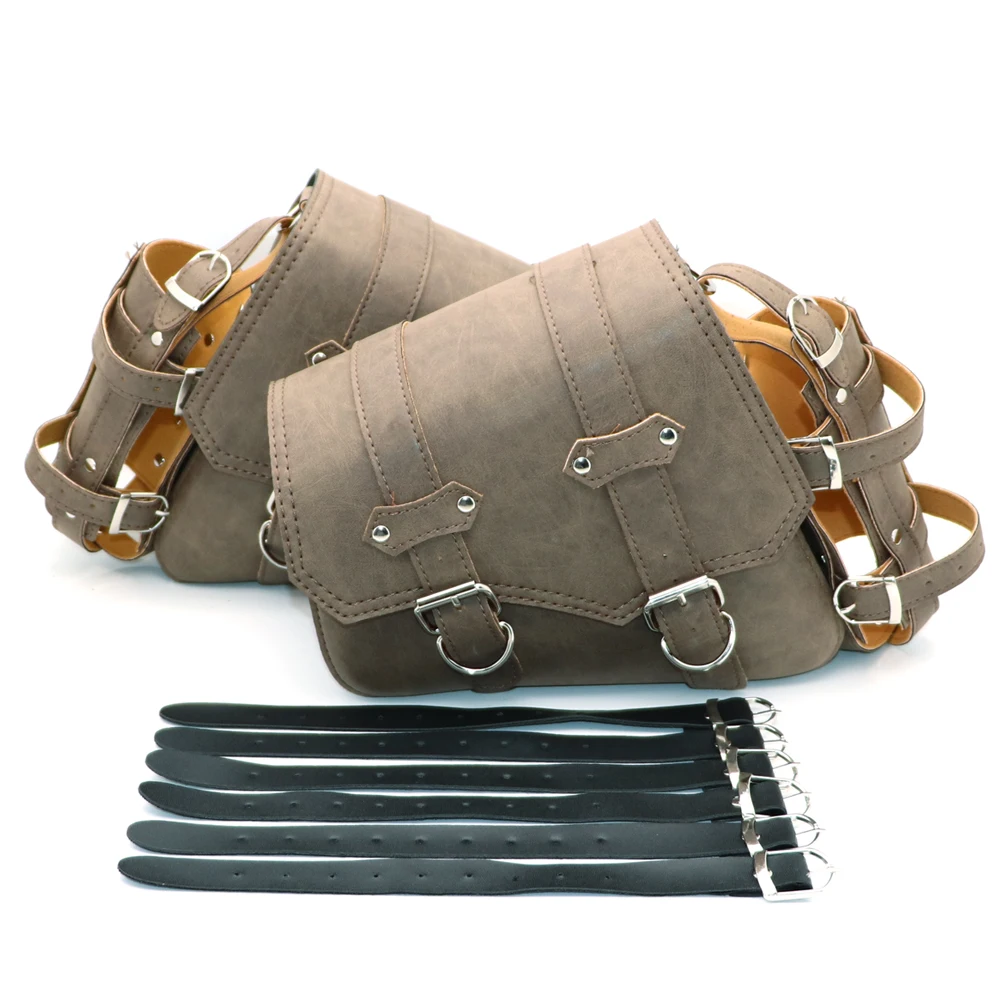 Мотоциклетная кожаная седельная сумка для инструментов Honda Shadow Spirit Aero Ace VT700 VT750