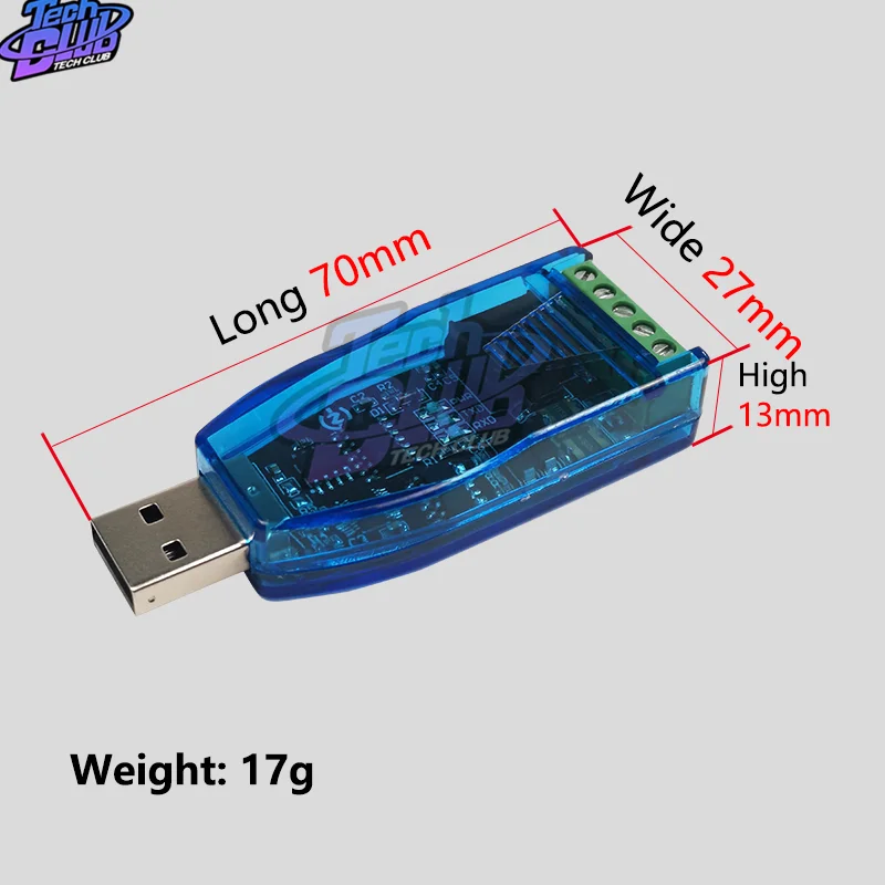 Изолированный модуль преобразователя USB в RS485 модернизированный защита