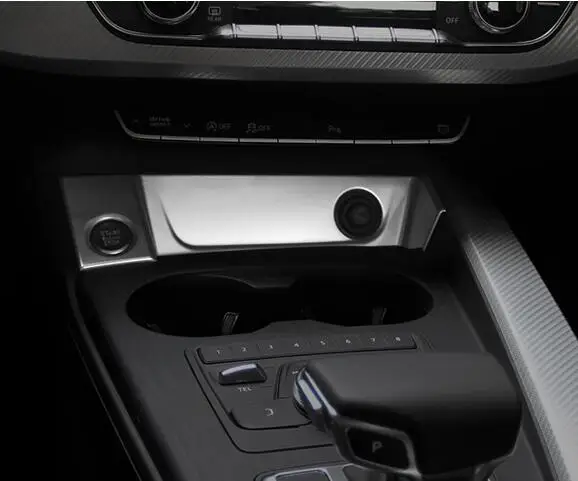 

For Audi A4 b9 2016 2017 ABS Matte Car cigarette Lighter frame Cover trim Panel Sequins car styling Accessories 1pcs