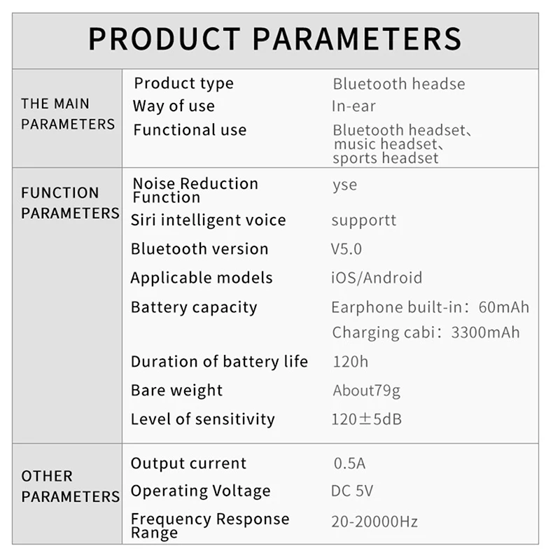 8D беспроводные наушники Bluetooth наушники V5.0 Спортивные Беспроводные наушники светодиодный дисплей сенсорное управление стерео гарнитура с микрофоном