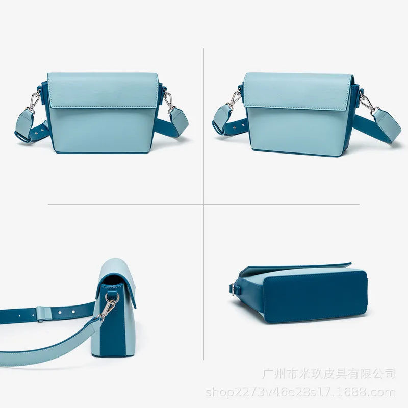 Новая женская модная маленькая квадратная сумка простая Кроссбоди с широкими