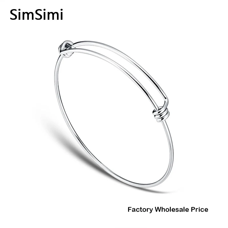 

100% Stainless Steel Bangle Bracelet Cuff Bracelet 22cm Expandable Wrist Bangle Bracelet High Polished Wholesale 10pcs