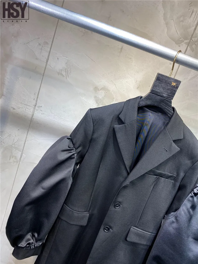 【HSY】2019 Осень Зима Новый Модный женский костюм куртка Ретро преувеличенный с