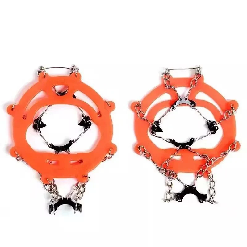 8 Claw Shoe Ice Claw Anti-skid Boots Crampons Outdoor Rock Climbing Shoes Accessories Hike Mountaineering EDF88