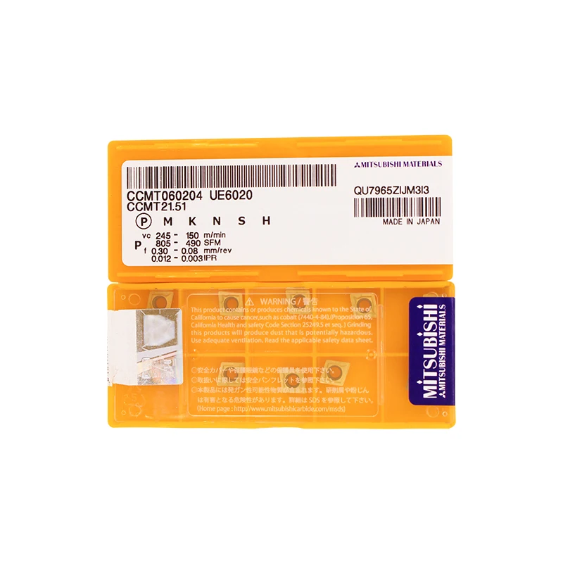 

Original MITSUBISHI Carbide Insert CNC CCMT060204 UE6020