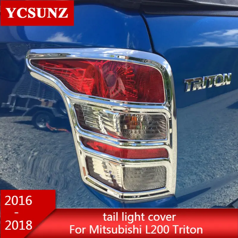 2016 2017 2018 хромированные задние фонари Крышка для Mitsubishi L200 Triton задняя крышка лампы