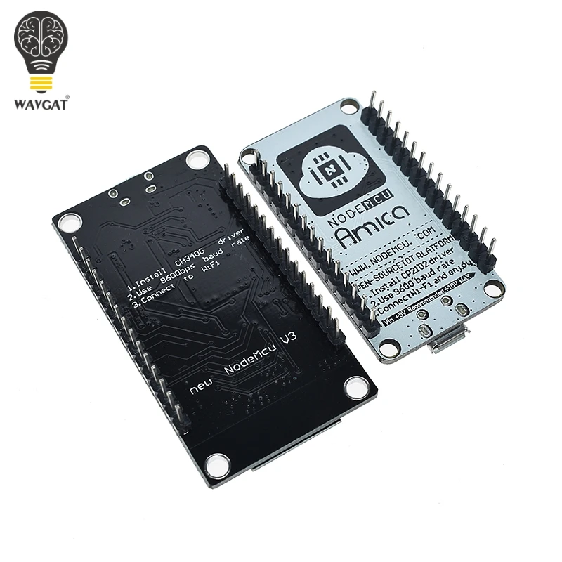 V3 беспроводной модуль NodeMcu 4 м байт Lua WIFI Интернет вещей макетная плата на основе ESP8266 ESP-12E для arduino совместимый