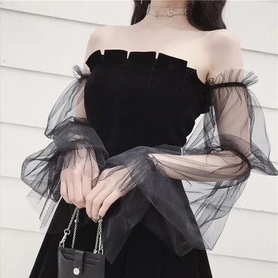 Ruibbit новые готические женские модные черные винтажные элегантные офисные